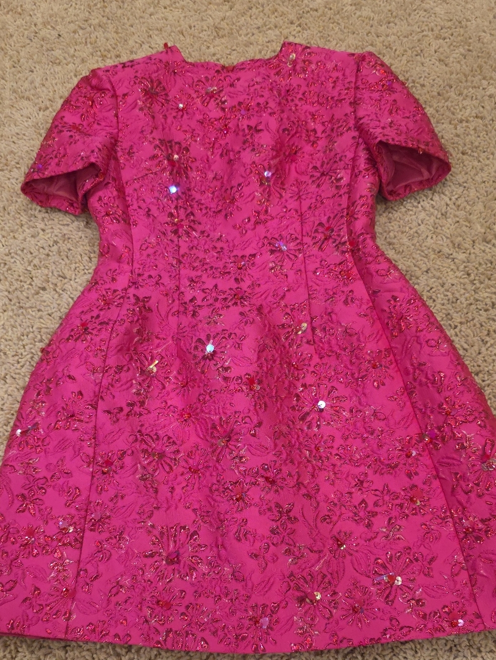 CatchAll Womens Fuchsia Embellished Party Dress Small NWT